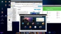 Picuntu Linux lässt sich zusätzlich zu Android auf die SD Karte installieren. Hier zu sehen sind Firefox, Libre Office und Gimp.